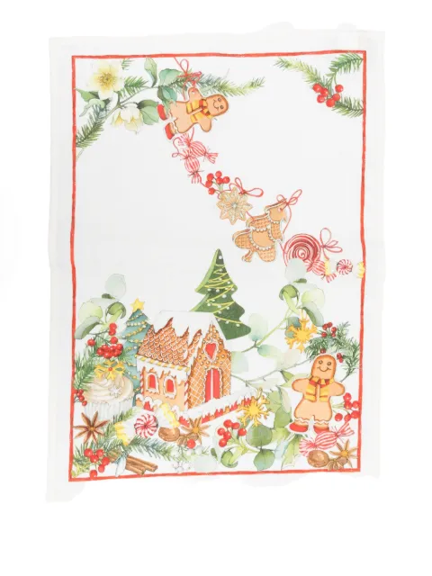 TESSITURA TOSCANA TELERIE Marzape christmas-print tableware (70cm x 50cm)