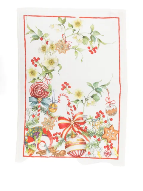 TESSITURA TOSCANA TELERIE Marzape christmas-print tableware (70cm x 50cm)