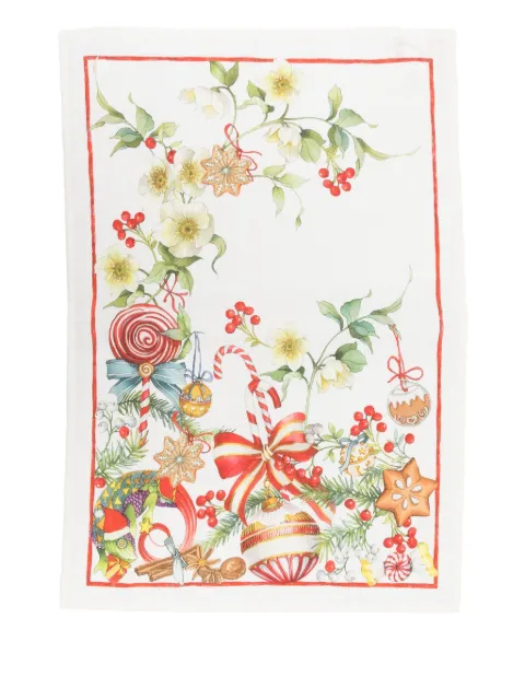 TESSITURA TOSCANA TELERIE Marzape christmas-print tableware (70cm x 50cm)