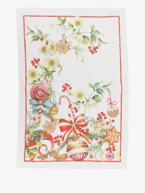 TESSITURA TOSCANA TELERIE Marzape christmas-print tableware (70cm x 50cm)
