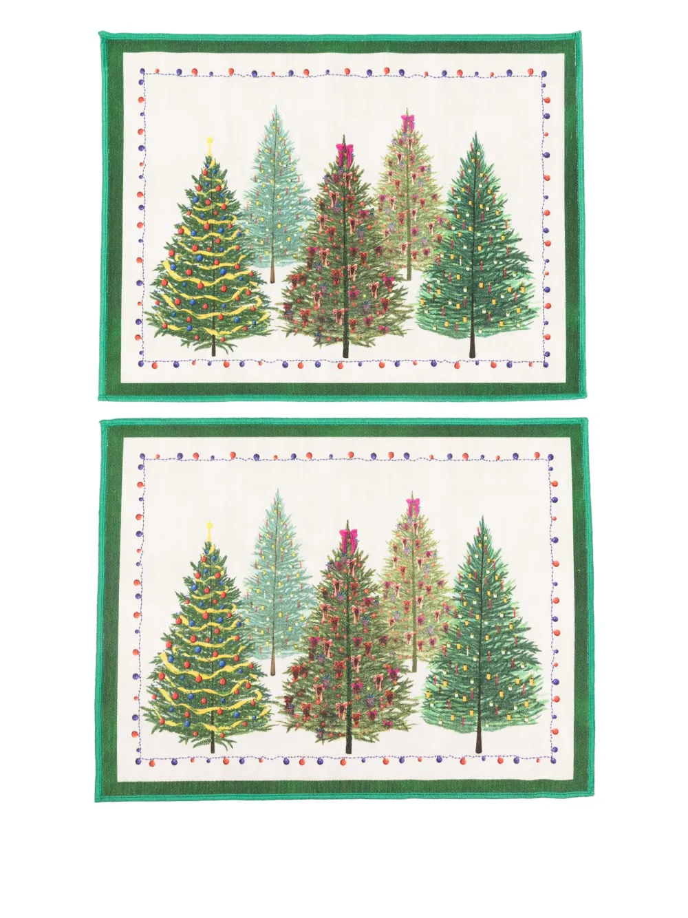 TESSITURA TOSCANA TELERIE Fairy Tree placemat (pack of two) | Neutrals | Image 1