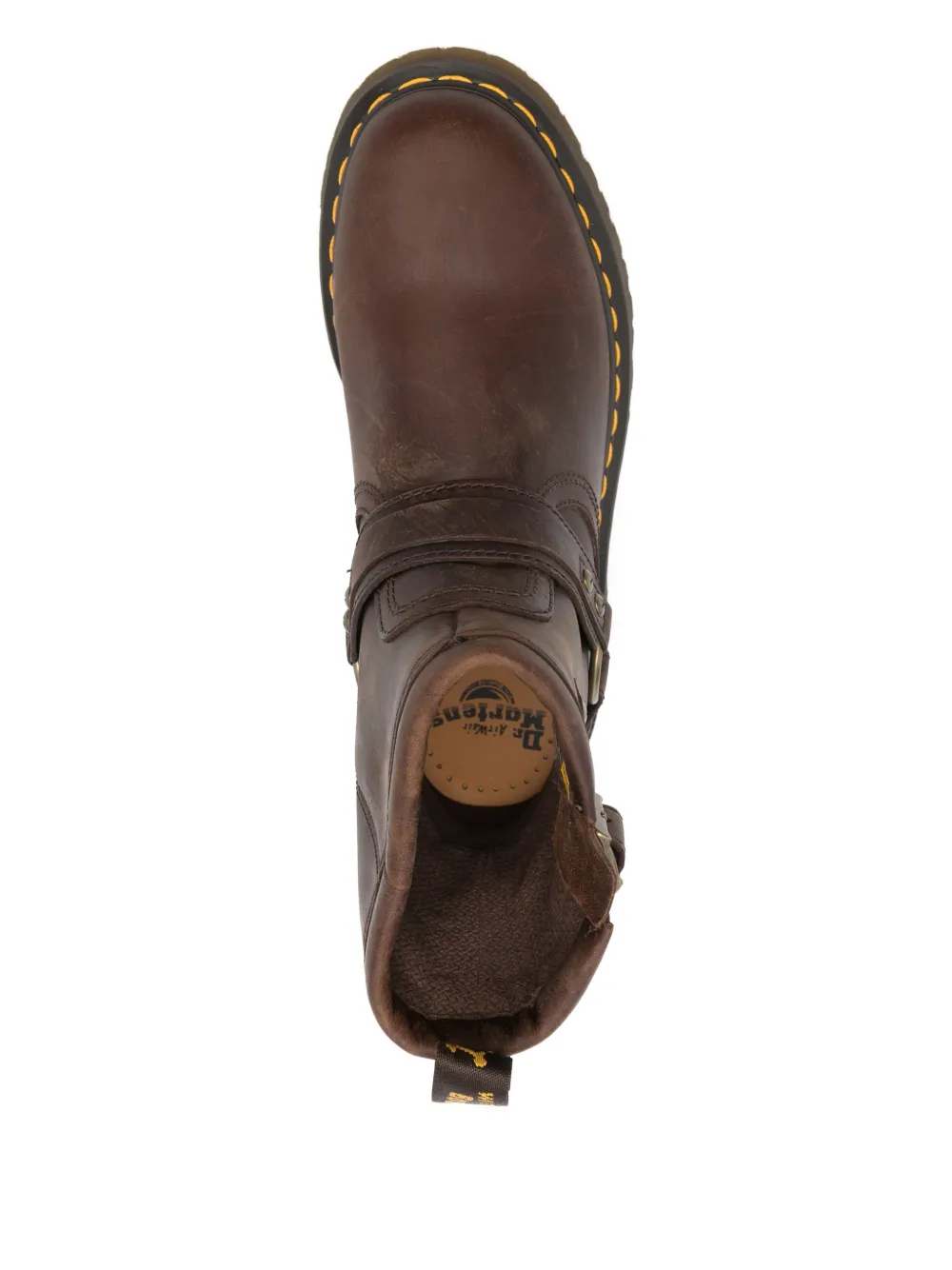 Dr. Martens 35mm Buckle Strap Boots In Brown