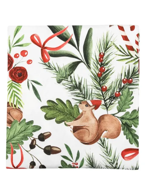 TESSITURA TOSCANA TELERIE Marzape christmas-print tableware (170cm x 270cm)