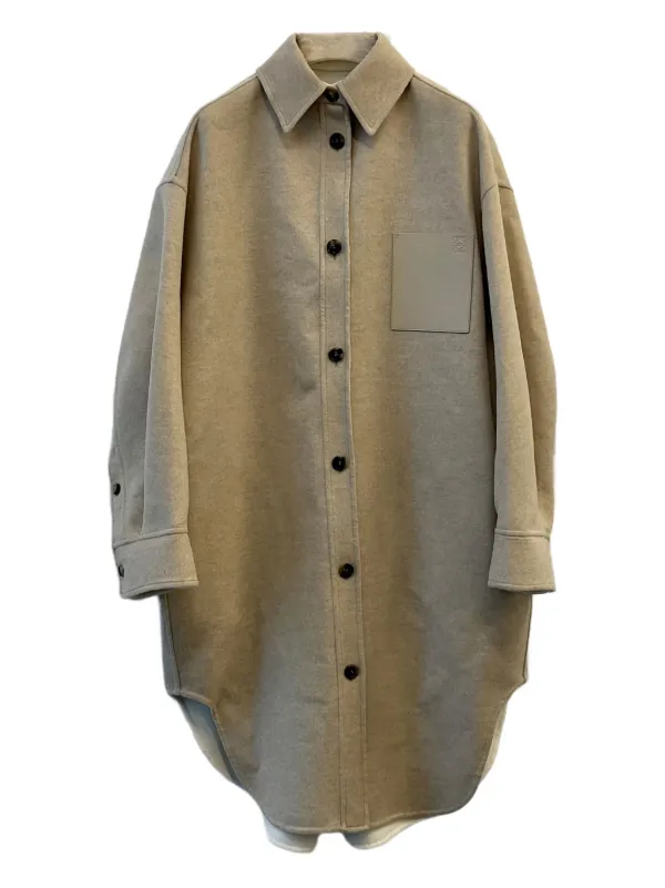 Loewe Coat in Wool and Cashmere in Neutrals