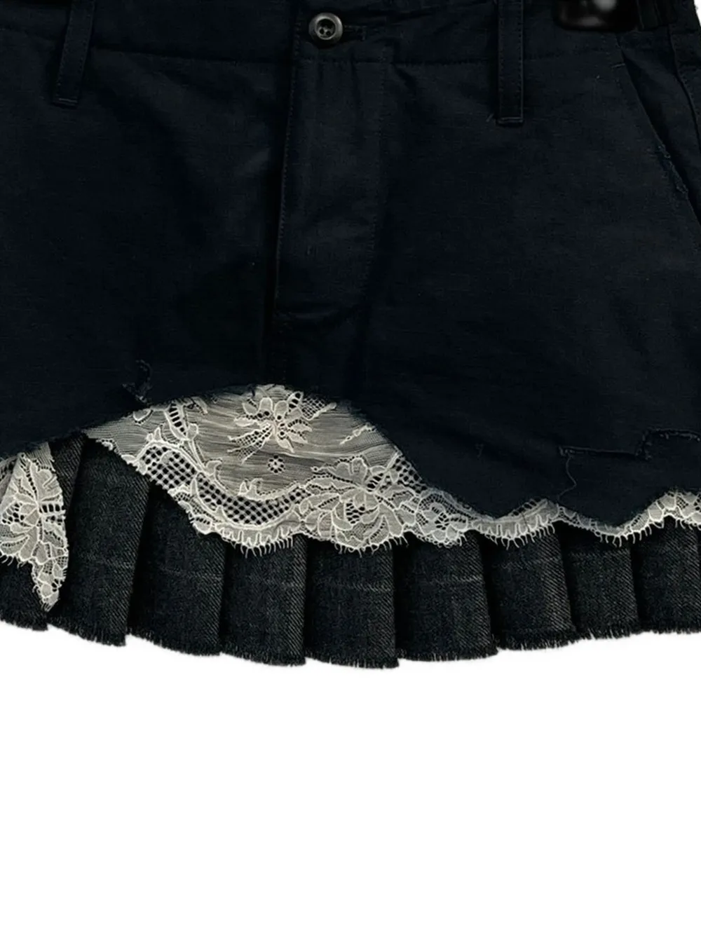 Balenciaga Cargo mini-rok met patch - Zwart