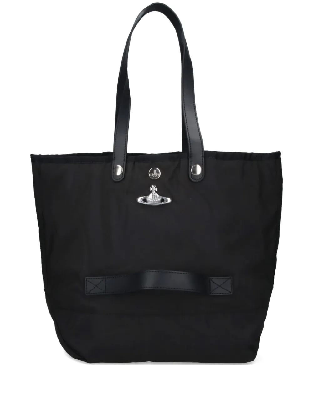 Vivienne Westwood Rectangular Tote Bag Top Handles In Black