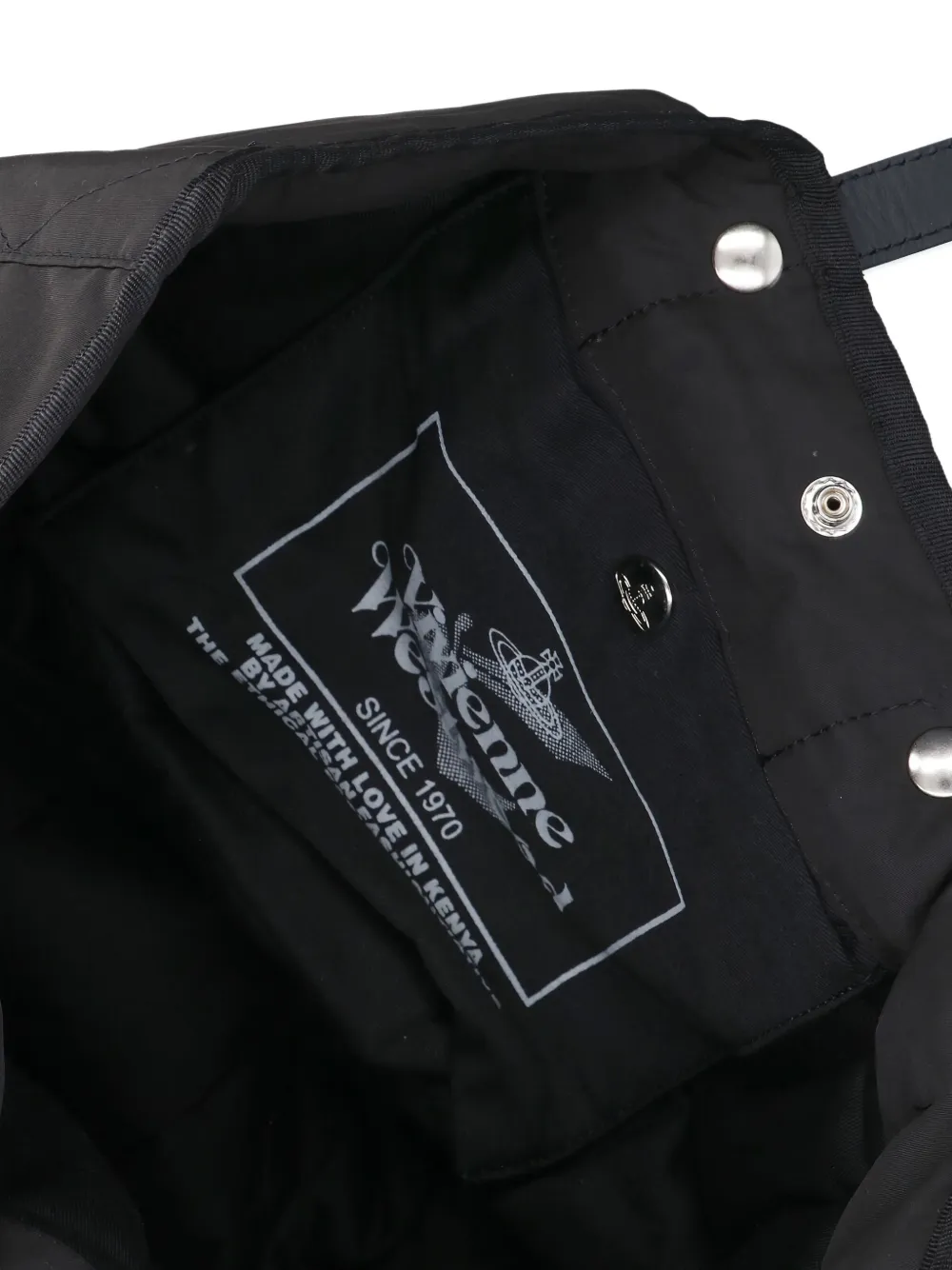 Vivienne Westwood Rectangular Tote Bag Top Handles In Black