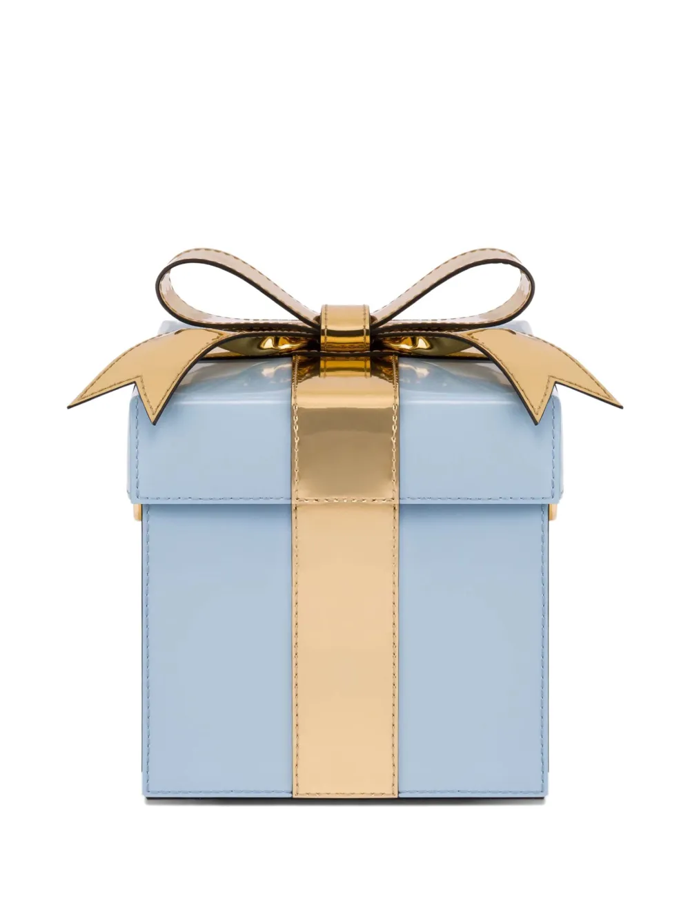 Moschino Schoudertas met strikdetail - Blauw