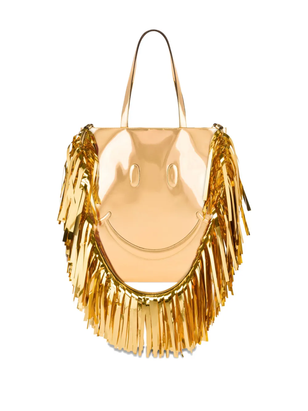 Moschino Shopper met franje bandje - Goud