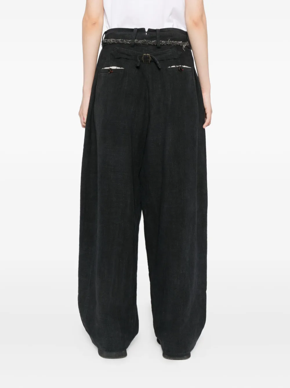 Gg In Red Birdwatcher Trousers In Black