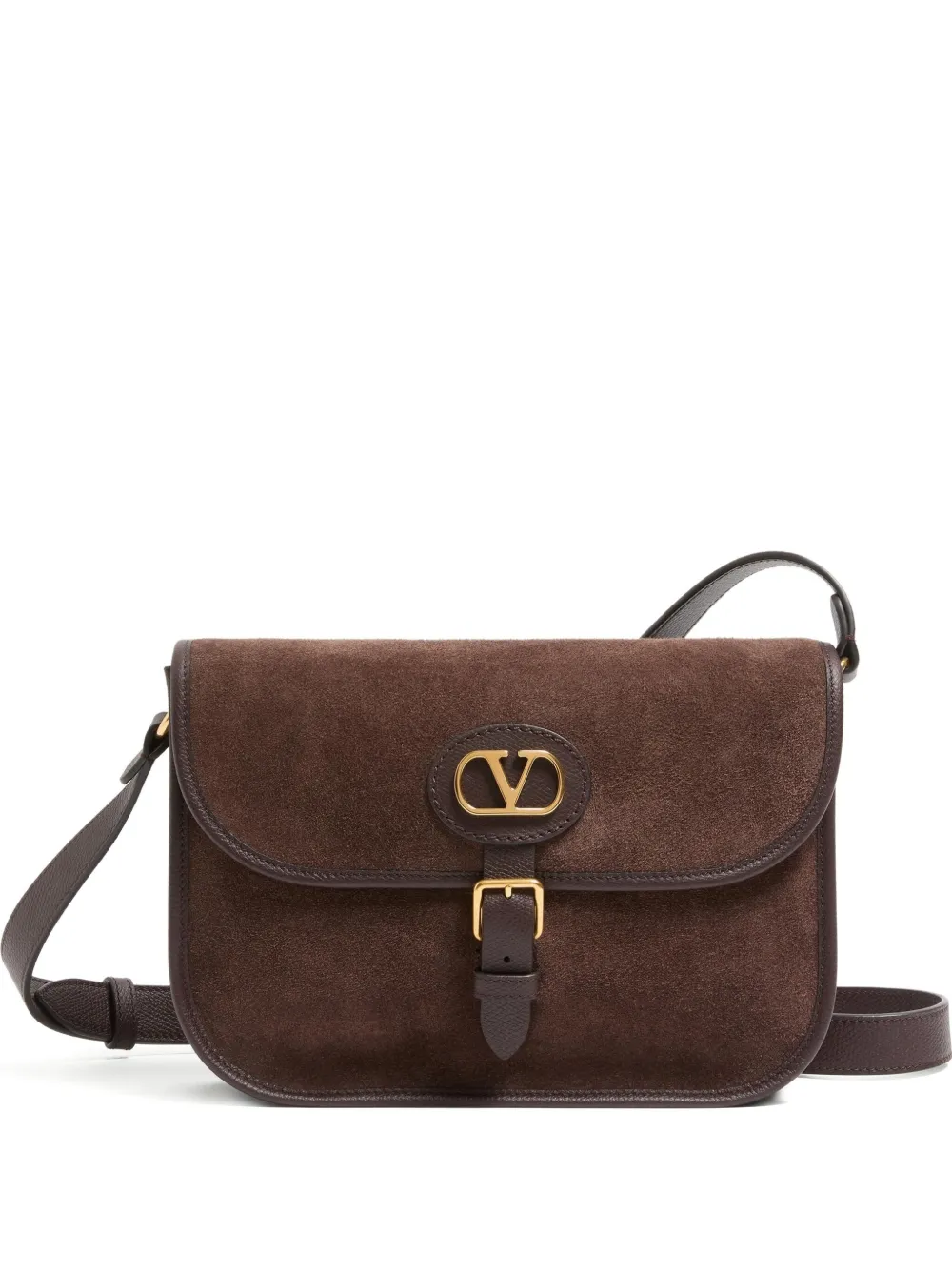 Valentino Garavani Antibes suede shoulder bag - Marrone
