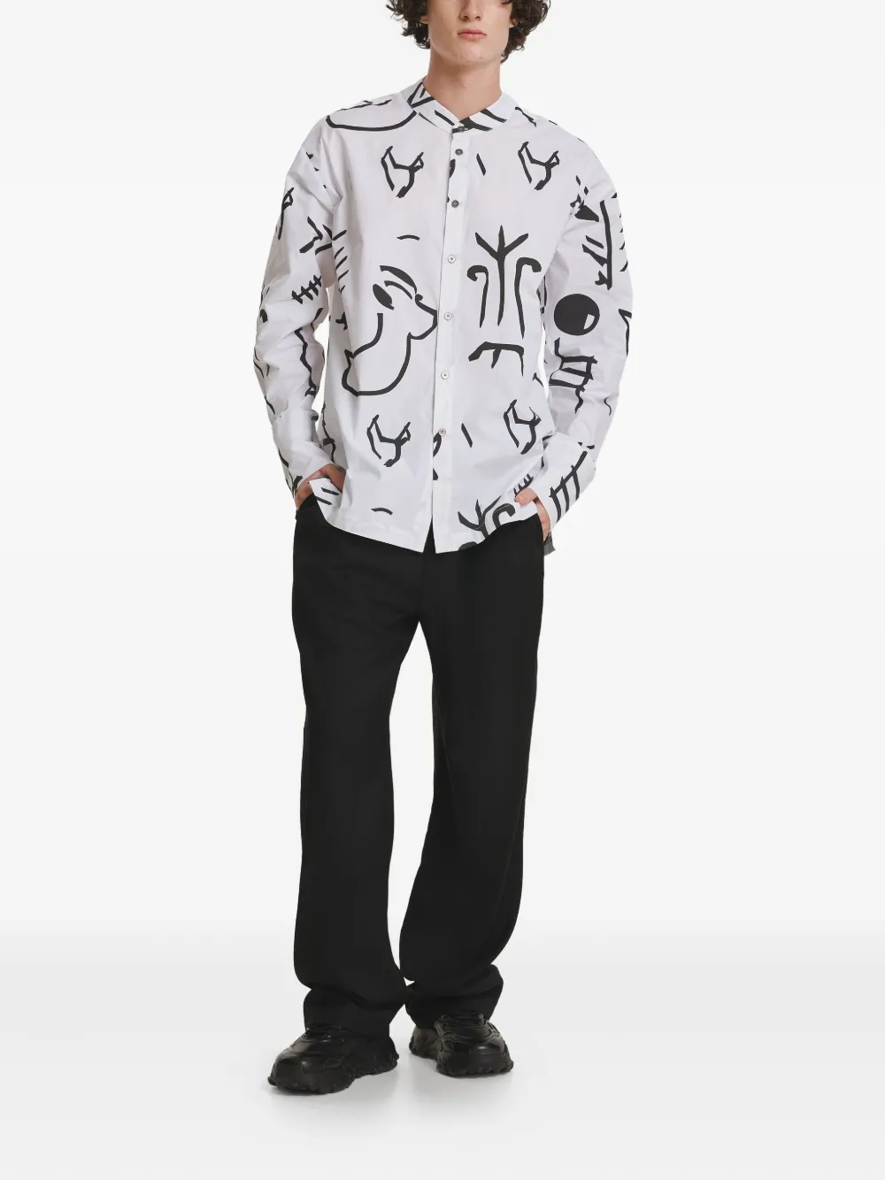 IRINA VOINEA Tărtăria shirt - Wit