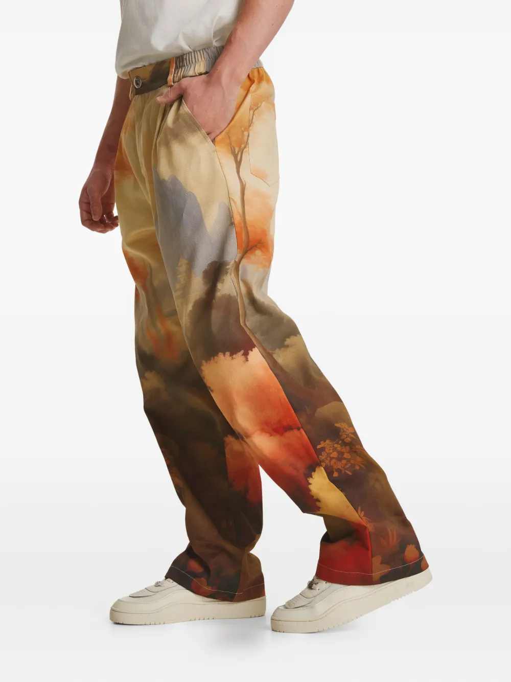 IRINA VOINEA Valley Of Life broek Oranje