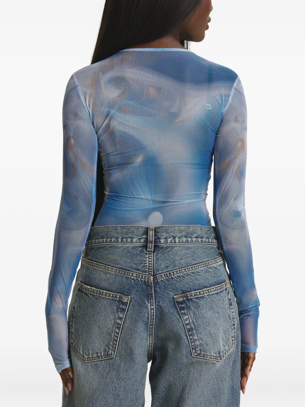  Irina Voinea Long-sleeve Top - Blue 