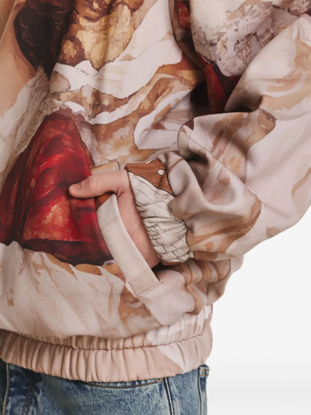 IRINA VOINEA Angel hoodie Beige