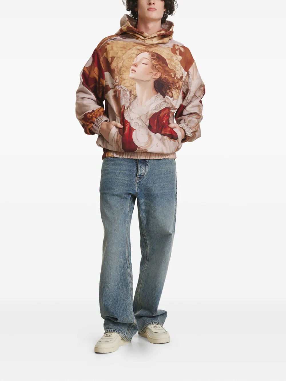 IRINA VOINEA Angel hoodie Beige