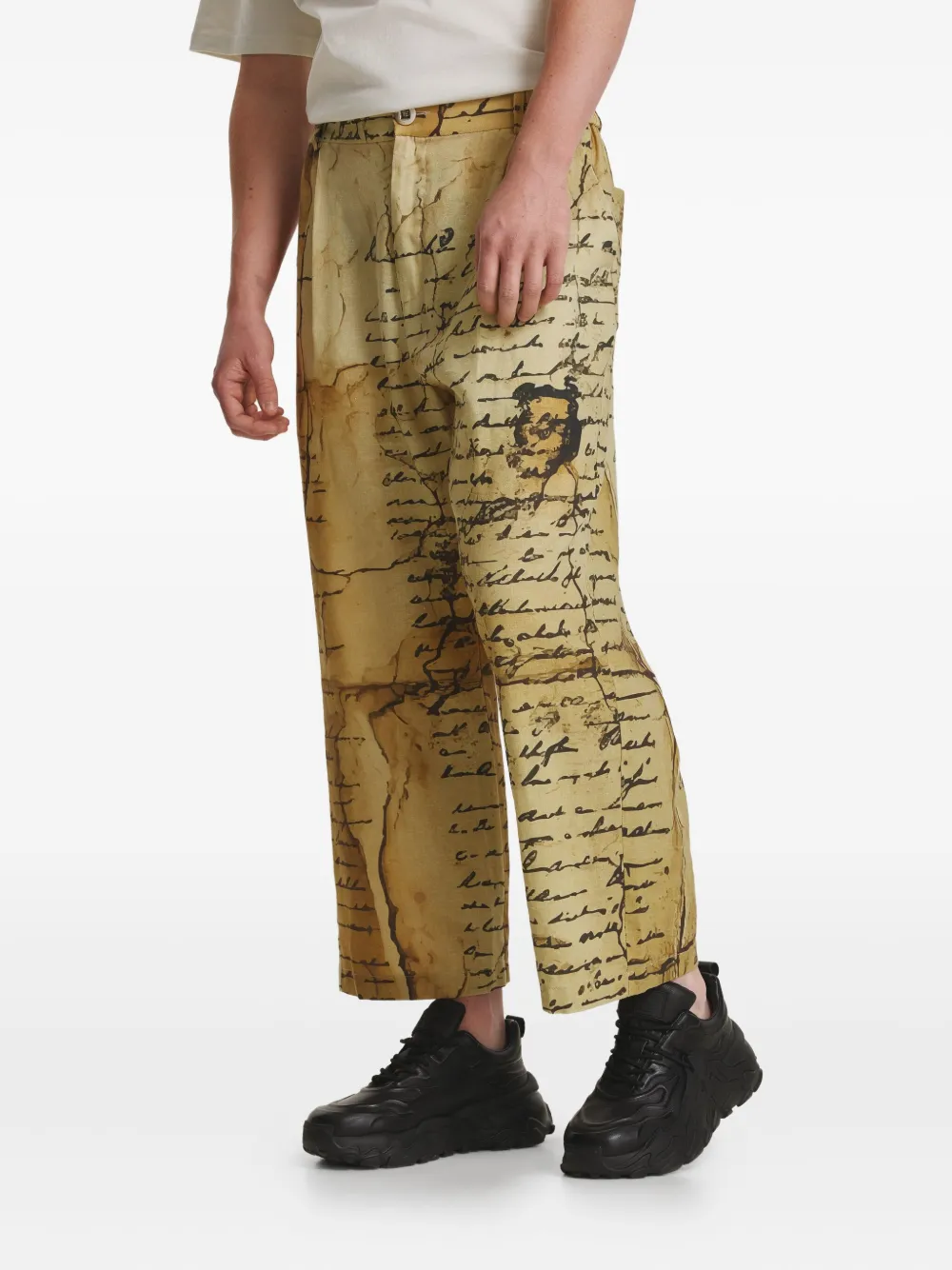 IRINA VOINEA Contracts broek Beige