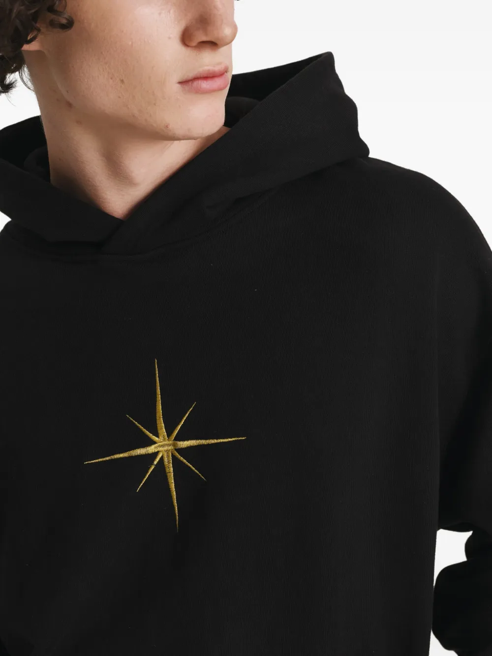 IRINA VOINEA Hoodie met borduurwerk Zwart