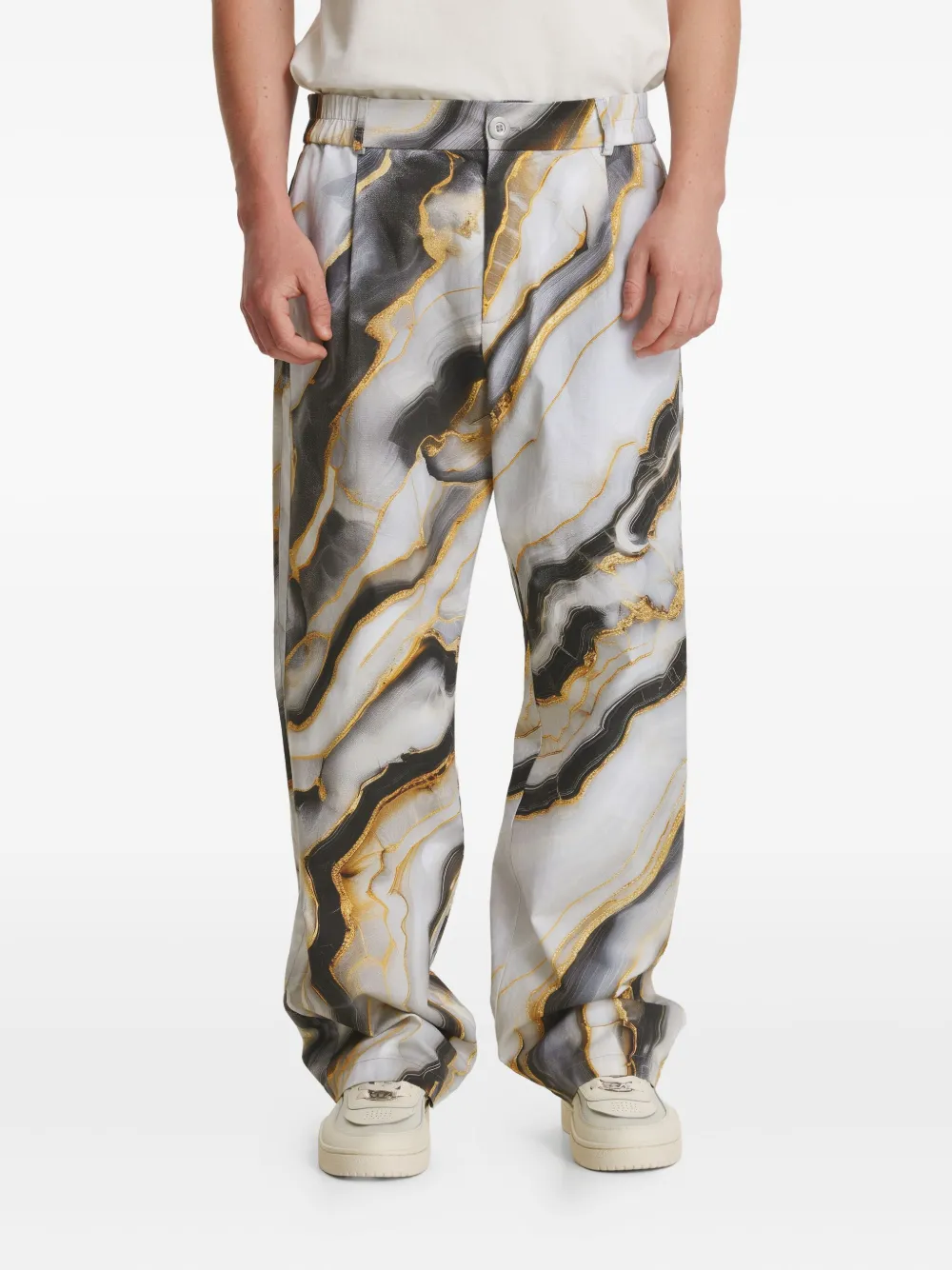 IRINA VOINEA Marble trousers | White | Image 1