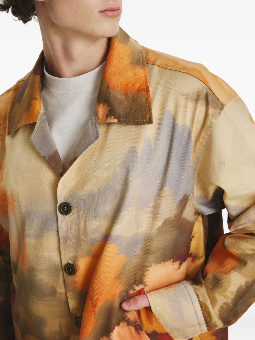 IRINA VOINEA Valley Of Life shirtjack Oranje