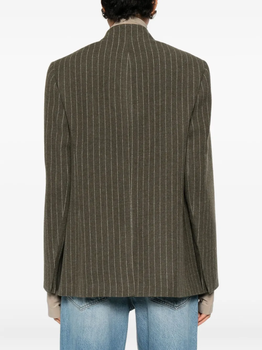 Christian Wijnants Jorolo blazer met krijtstreep Groen