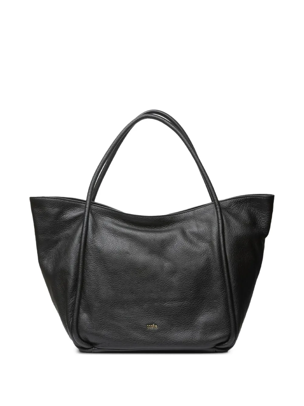 Poche Paris leather tote bag - Nero
