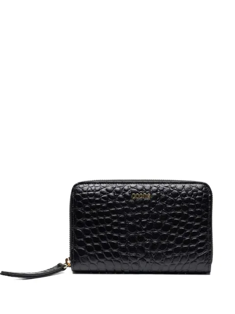 Poche Paris embossed zip wallet