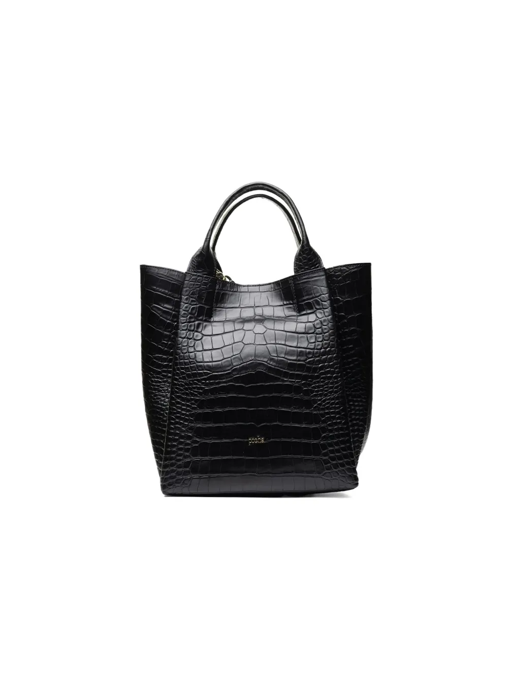 Poche Paris embossed tote bag - Zwart