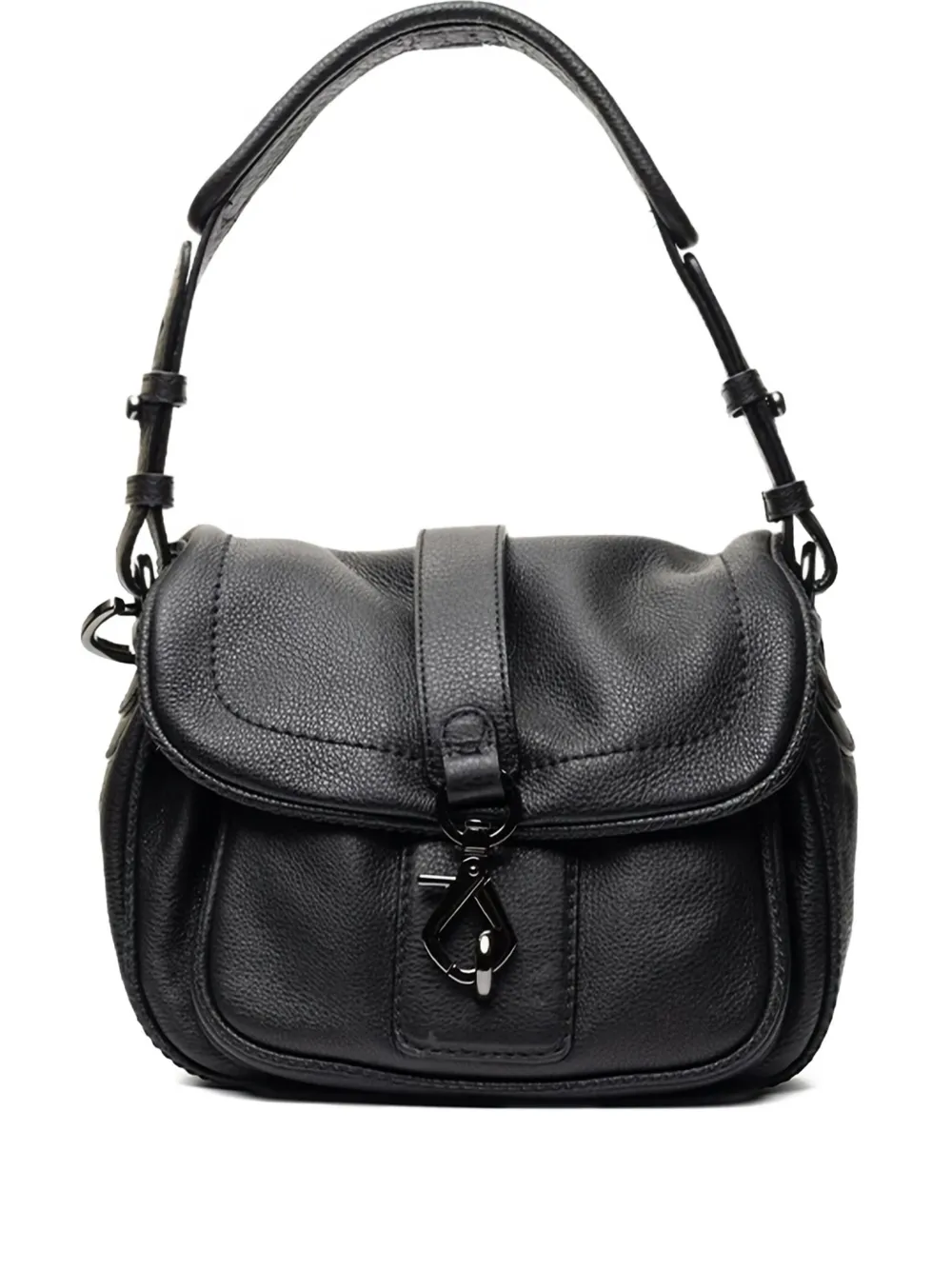 Poche Paris leather tote bag - Nero