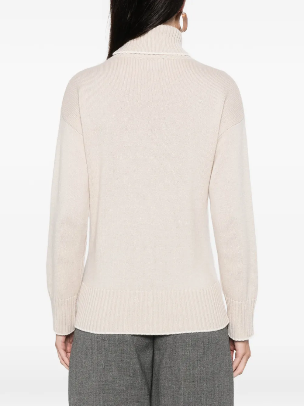 Eleventy Cashmere Rollneck Sweater In Neutral
