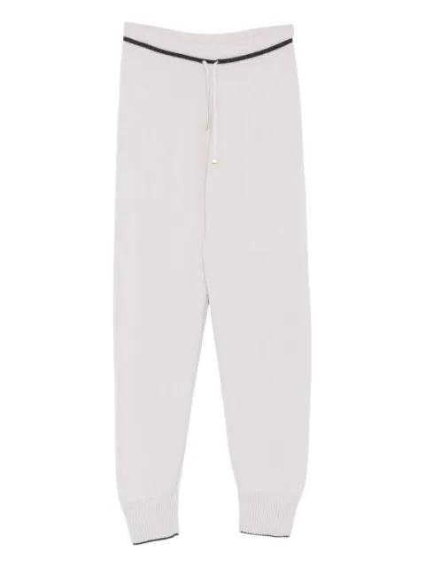 Eleventy drawstring knitted track pants