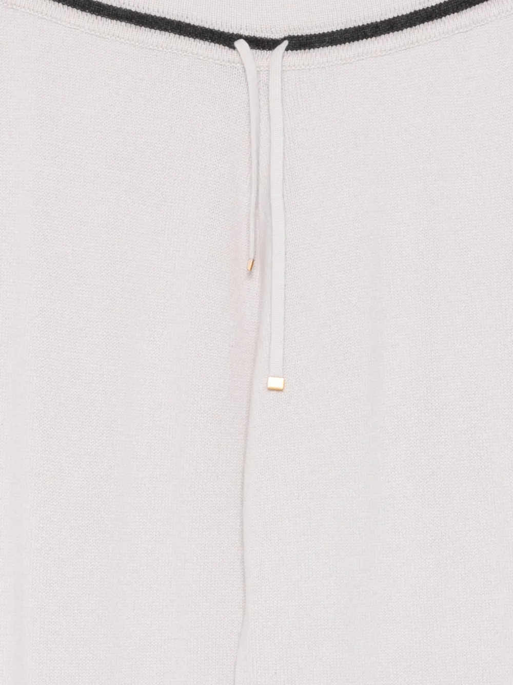 Eleventy Drawstring Knitted Track Pants In Gray