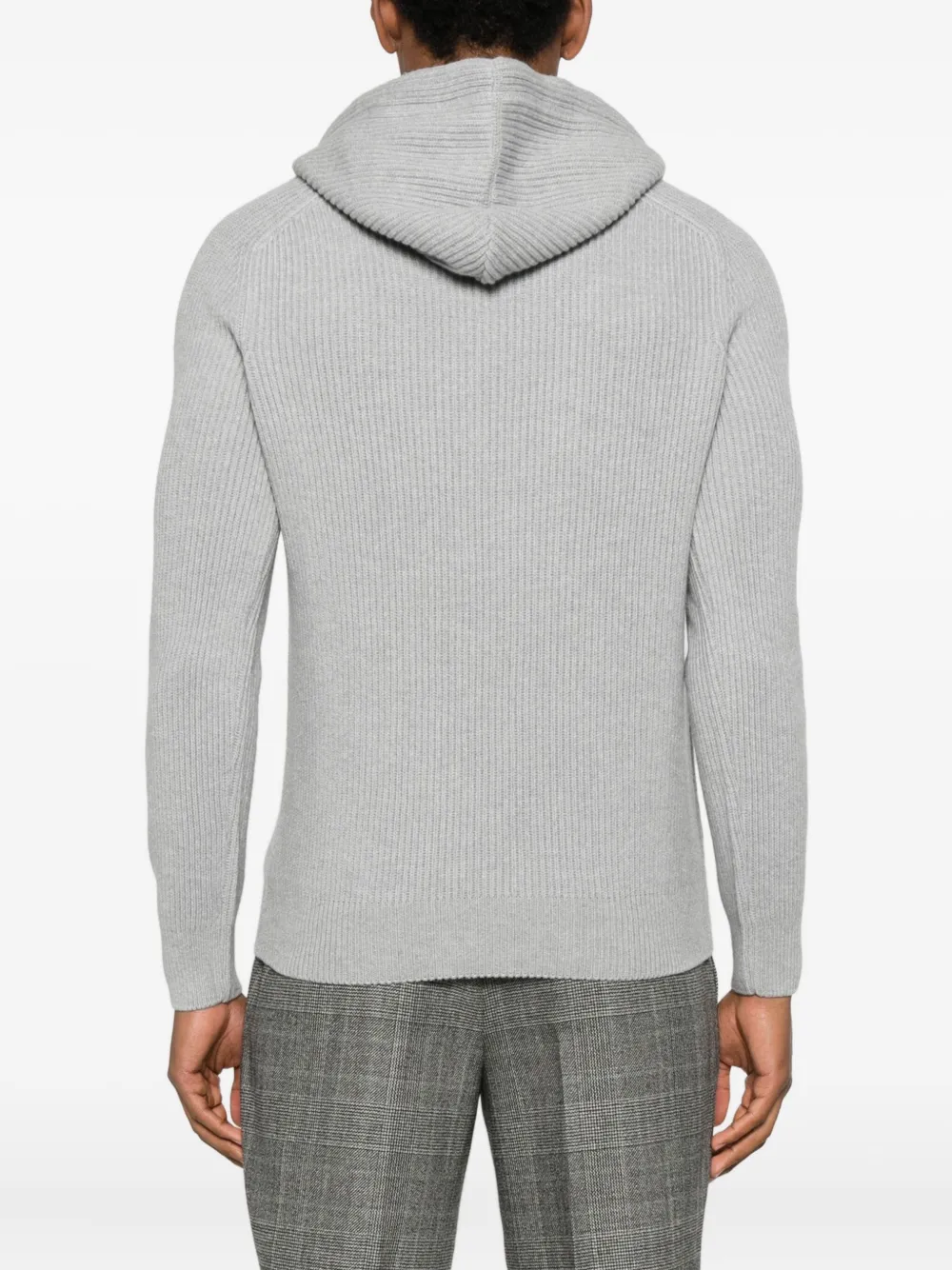 Tagliatore Trui met capuchon Grijs