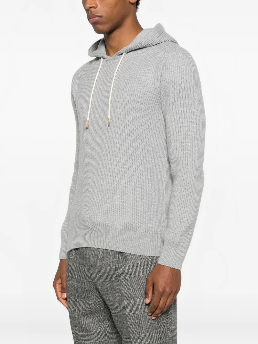 Tagliatore Trui met capuchon Grijs