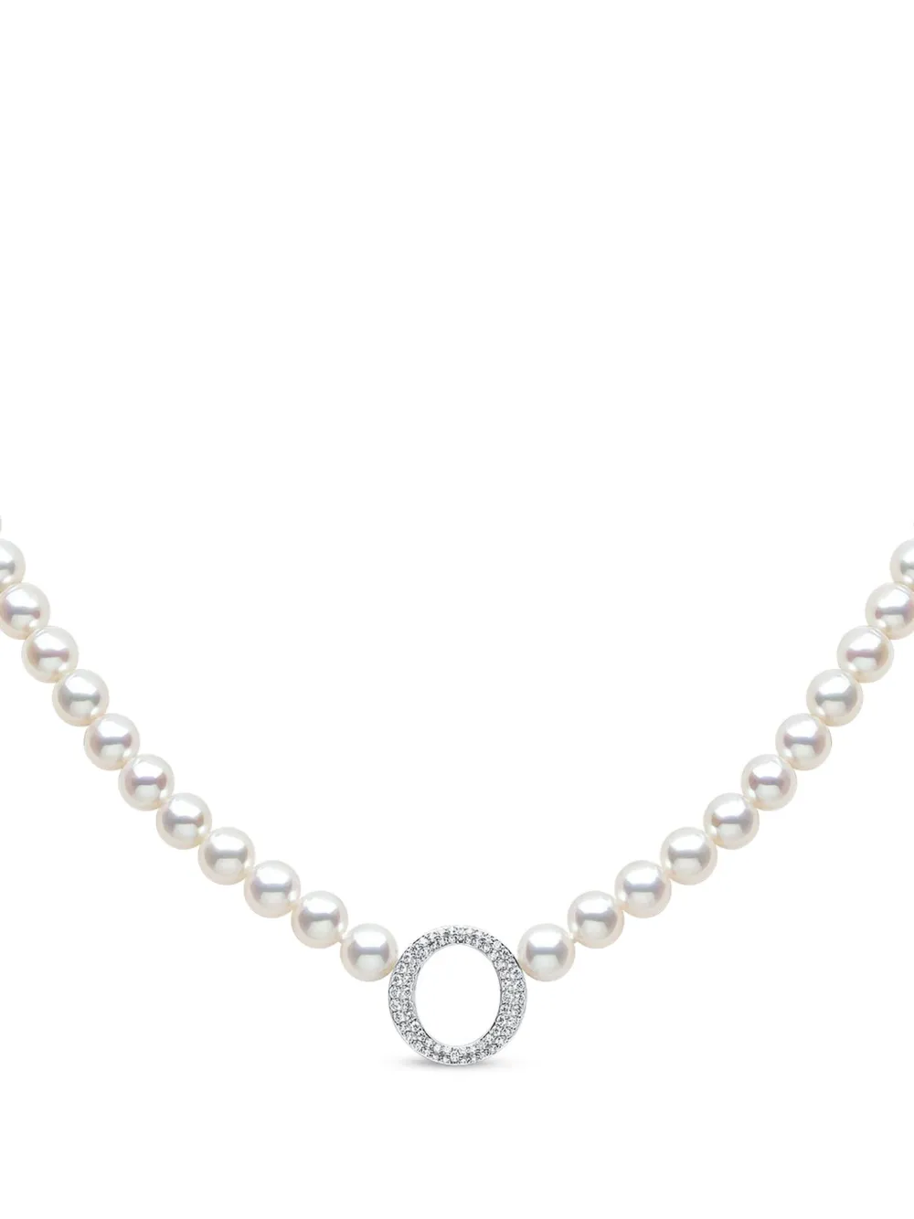 Yoko London 18K white gold freshwater pearl and diamond necklace - Argento