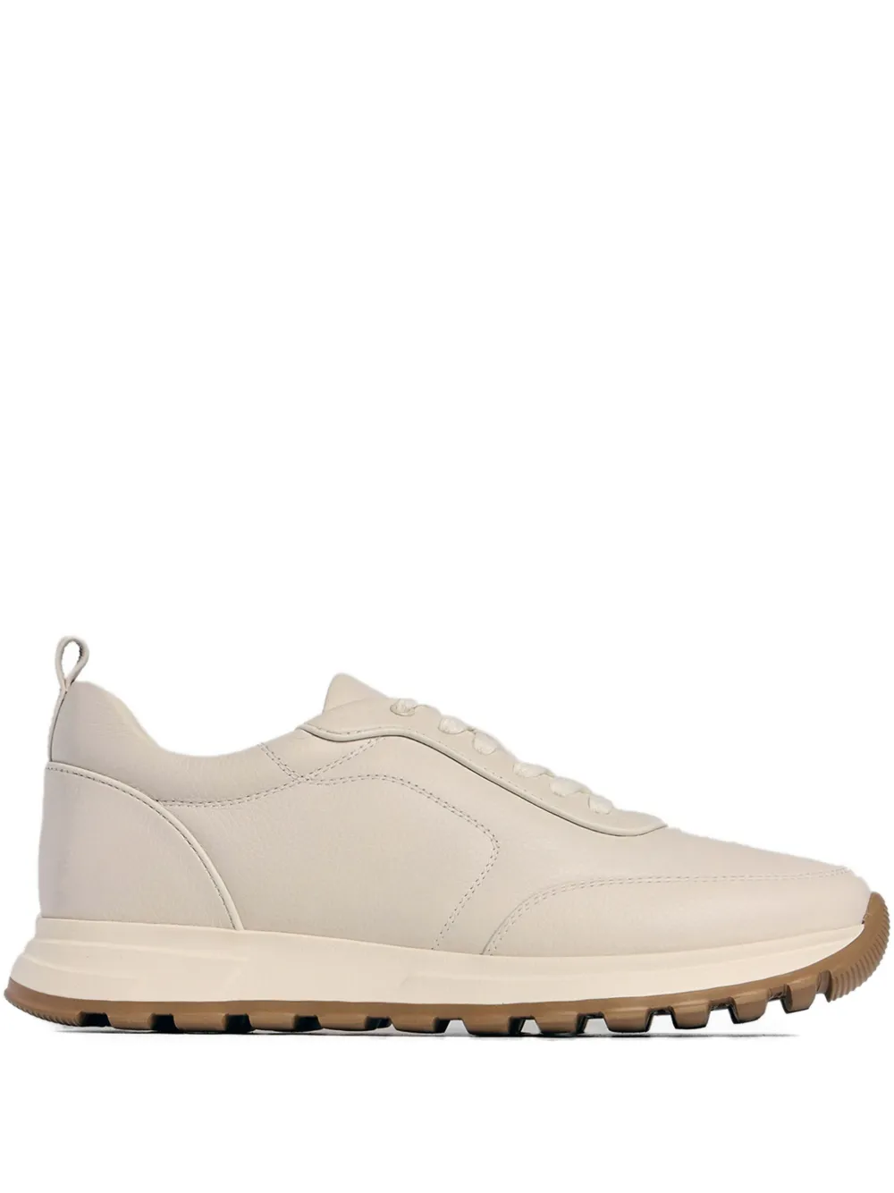 12 Storeez Leather Sneakers In Neutral