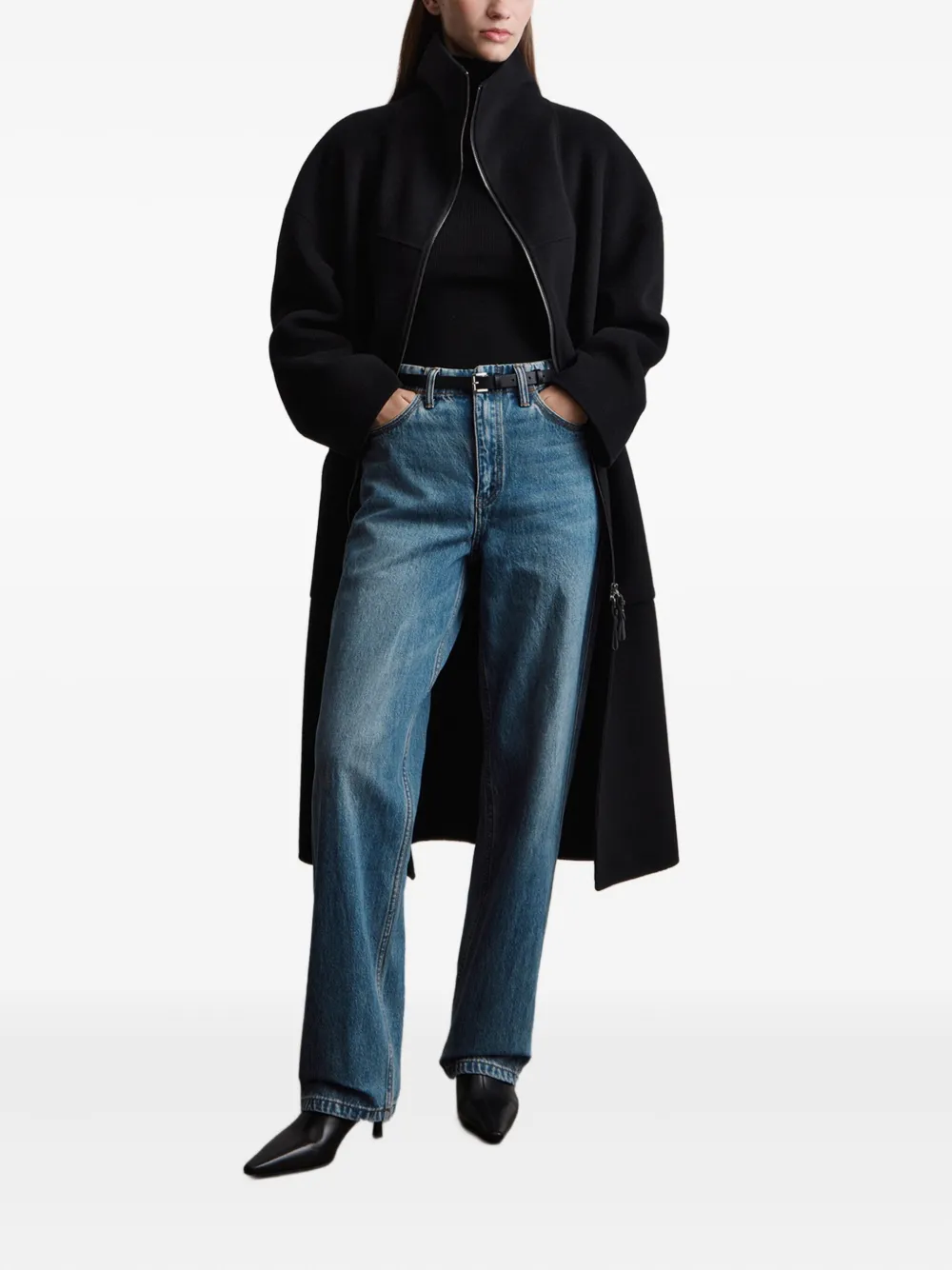 12 STOREEZ Jeans met logopatch - Blauw