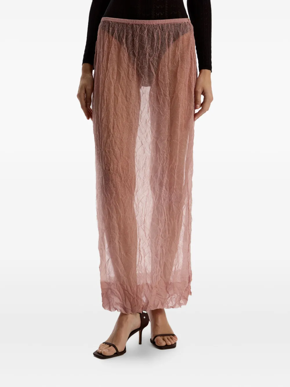 12 STOREEZ crinkled maxi skirt | Straight Skirts | Image 2