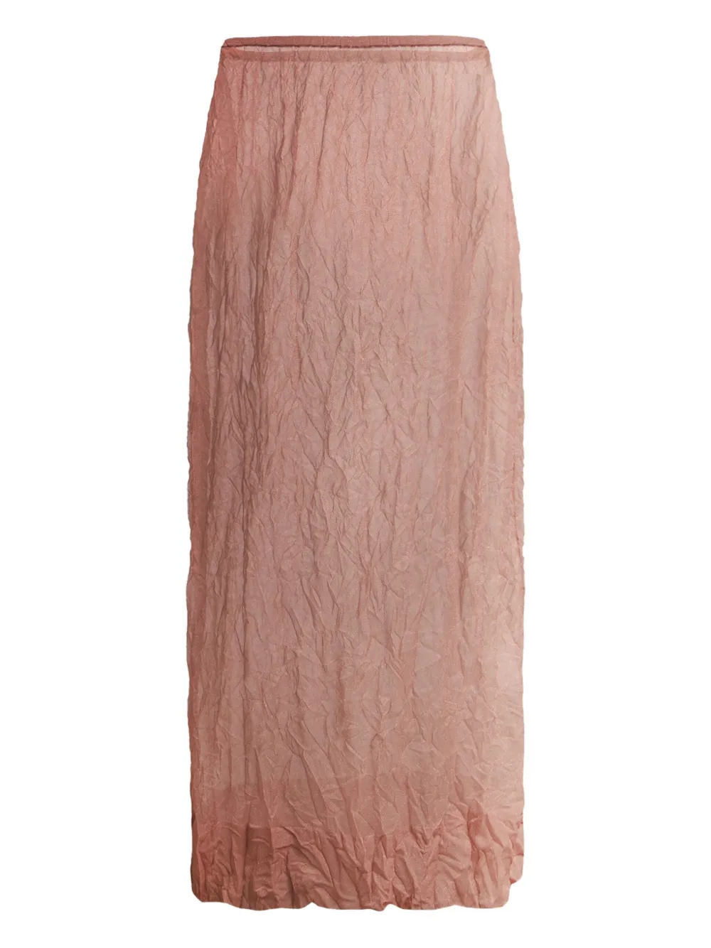 12 STOREEZ crinkled maxi skirt | Pink | Image 1