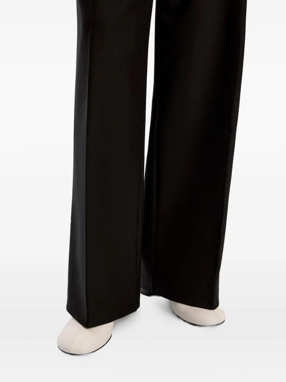 12 STOREEZ 70 mm leren pumps Wit