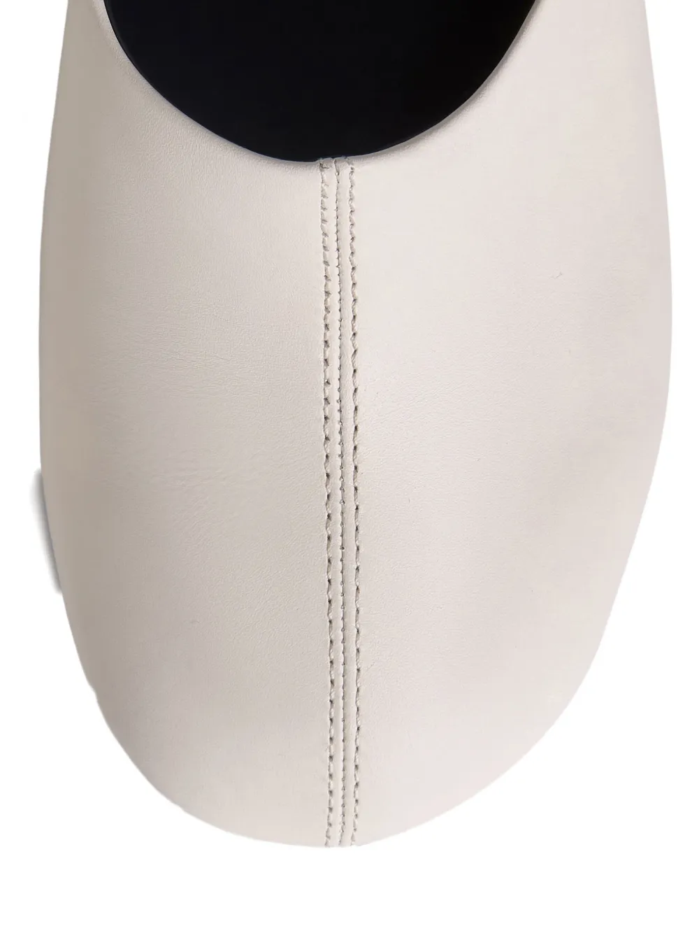 12 STOREEZ 70 mm leren pumps Wit