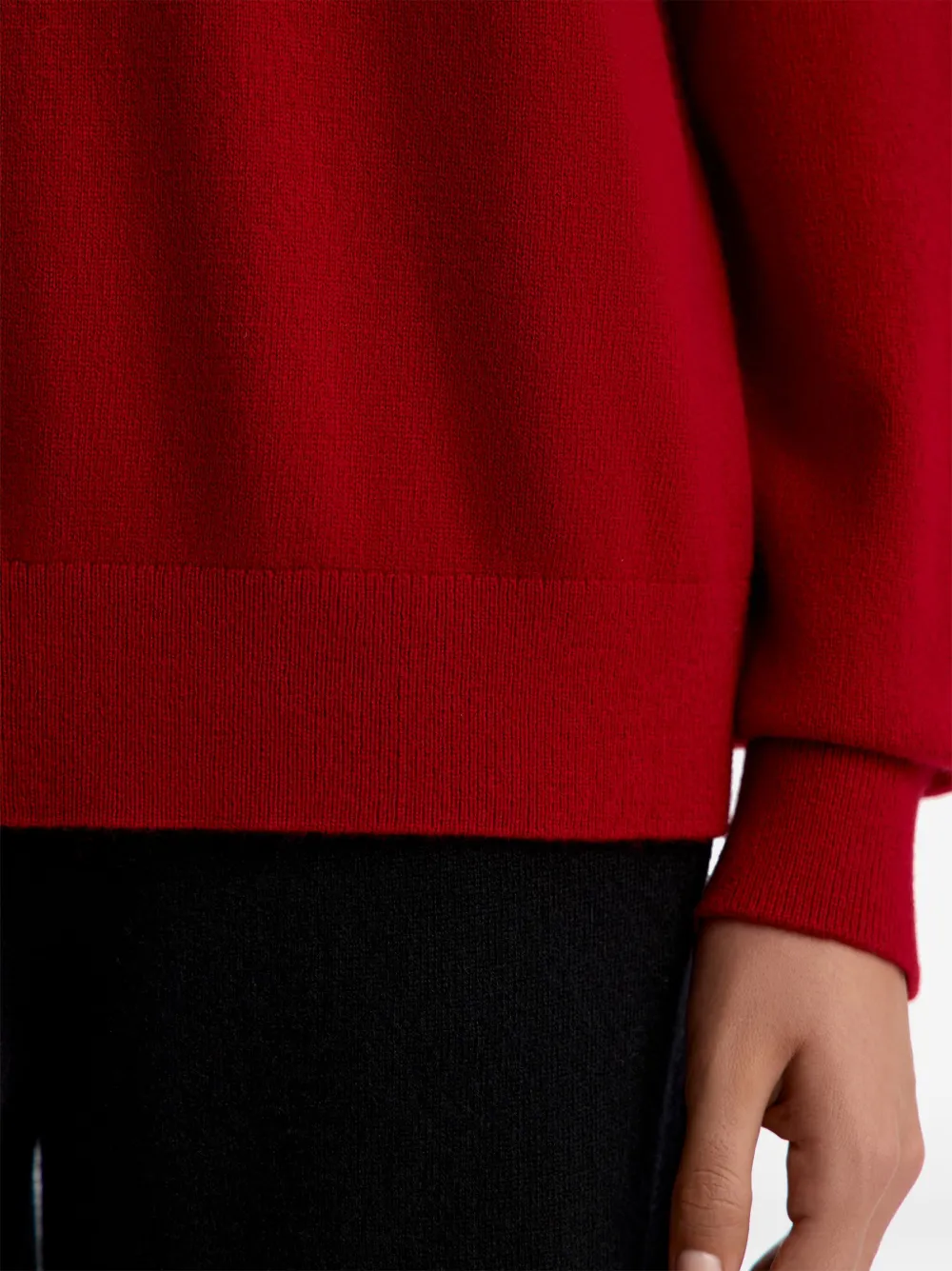 12 Storeez Buttoned Polo Jumper In Red