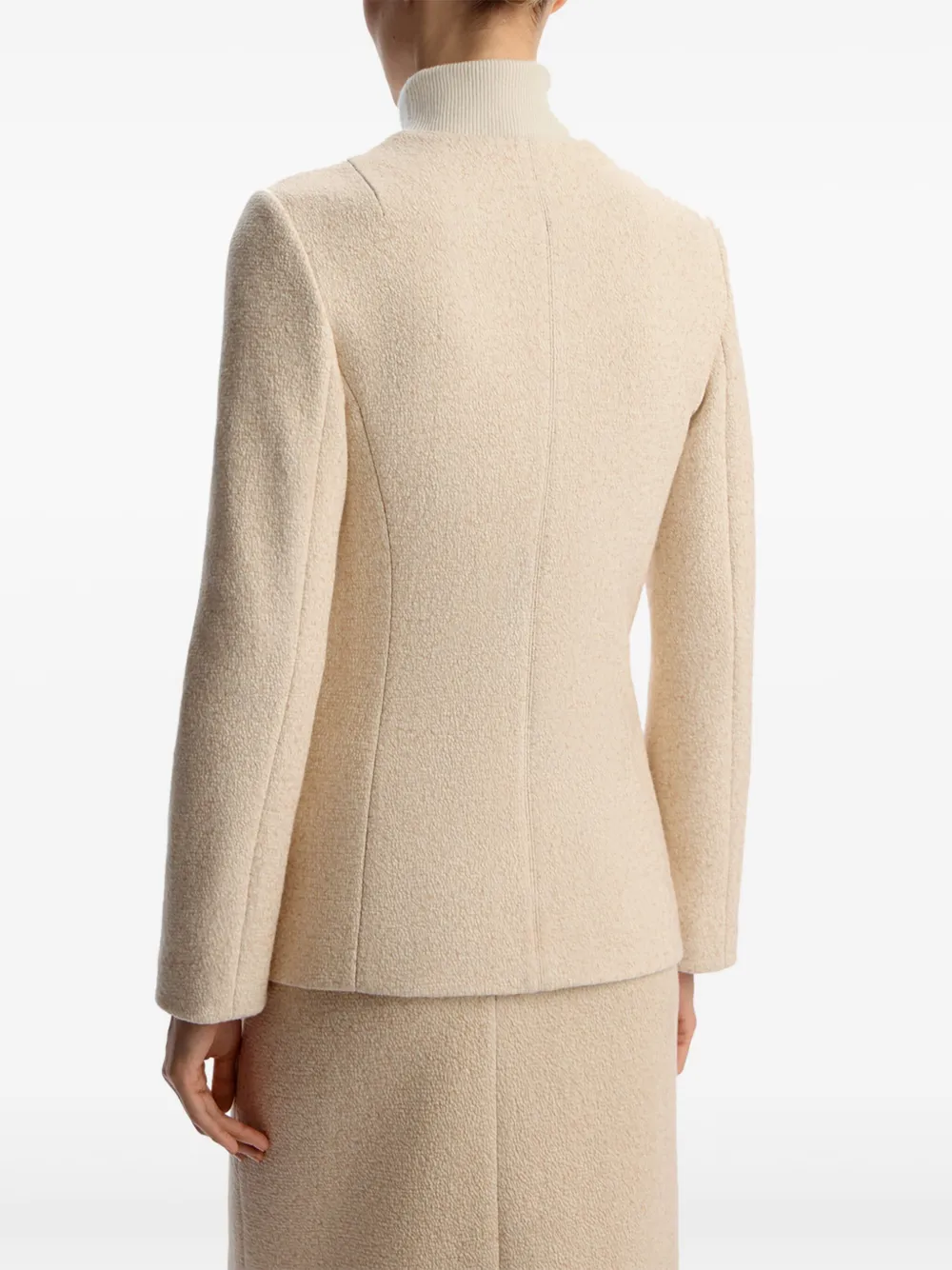 12 STOREEZ Kraagloos jack Beige