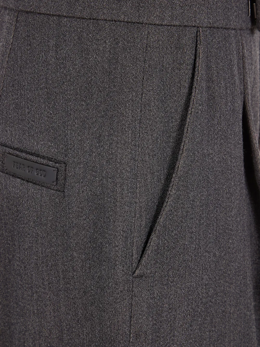 Fear Of God Pantalon à Design Plissé - Gris 