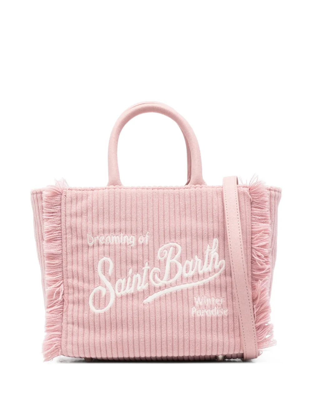 MC2 Saint Barth small Vanity fringed tote bag | Pink | Image 1