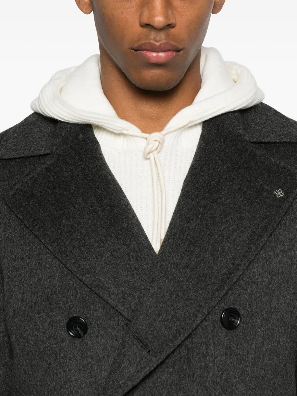 Tagliatore Double-breasted Coat In Multi