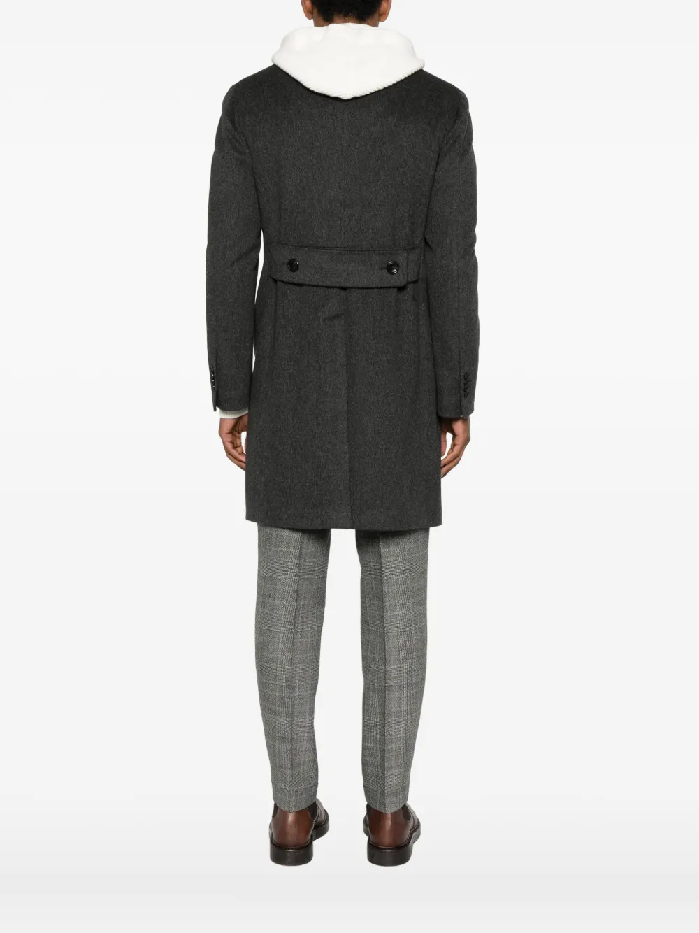 Tagliatore Double-breasted Coat In Multi