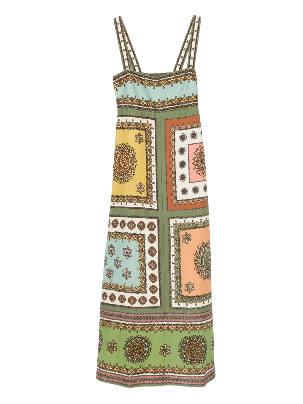 Alemais Print-design Midi Dress In Green
