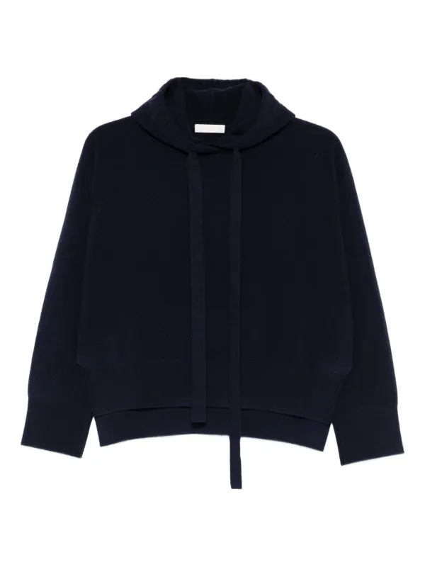 Fedeli Drawstring-detail Hoodie in Blue