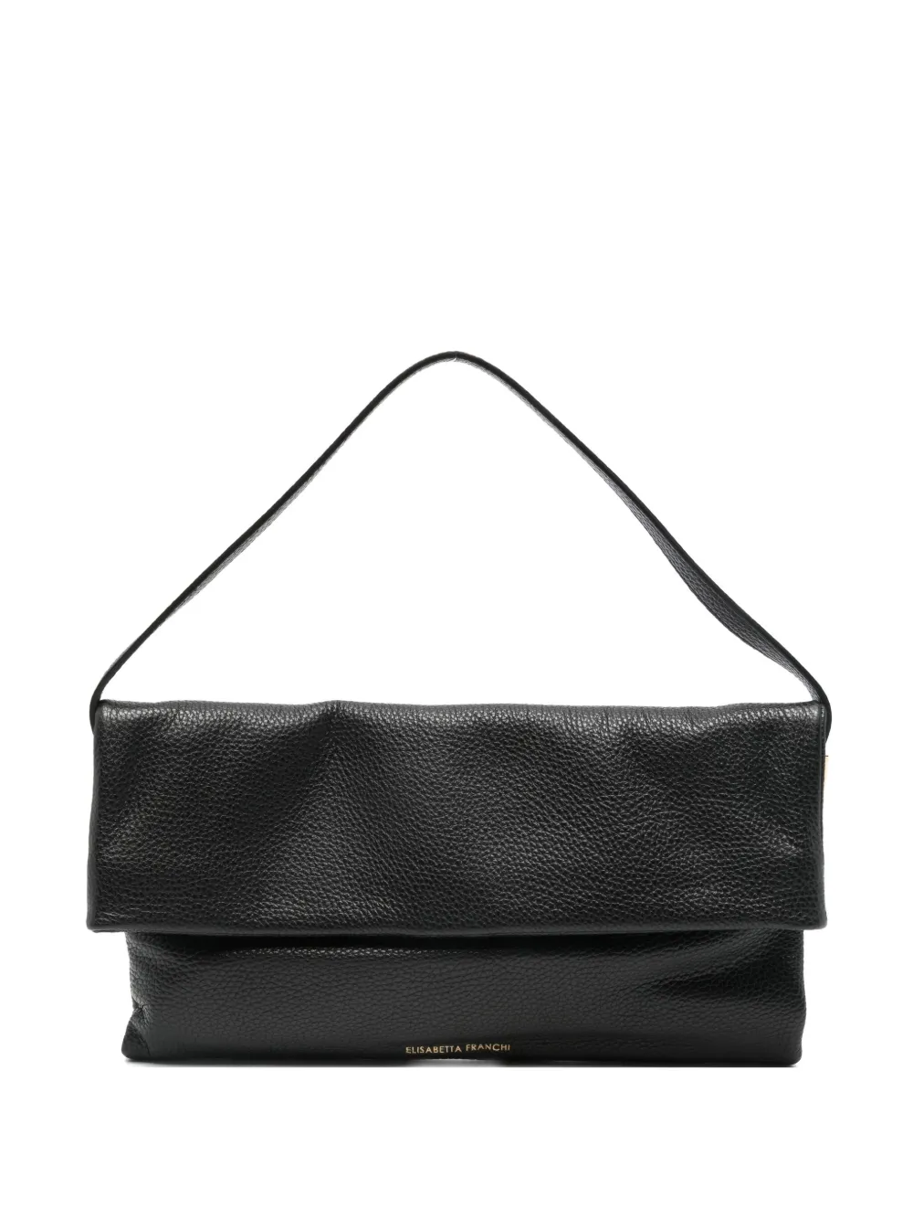 Elisabetta Franchi Flap Tote Bag In Black